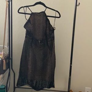 Black & Nude Formal Dress